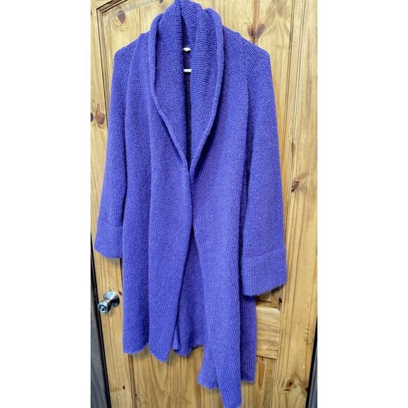 Soft Surroundings‎ Cardigan Women's Purple Telluride Topper Lagenlook Size PS - Picture 1 of 3